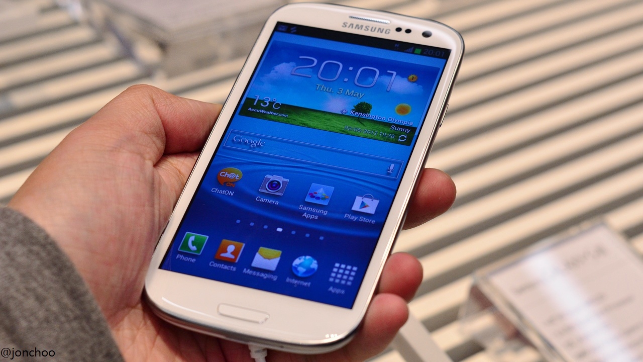 Samsung Galaxy S3 S III SGS3 hands-on