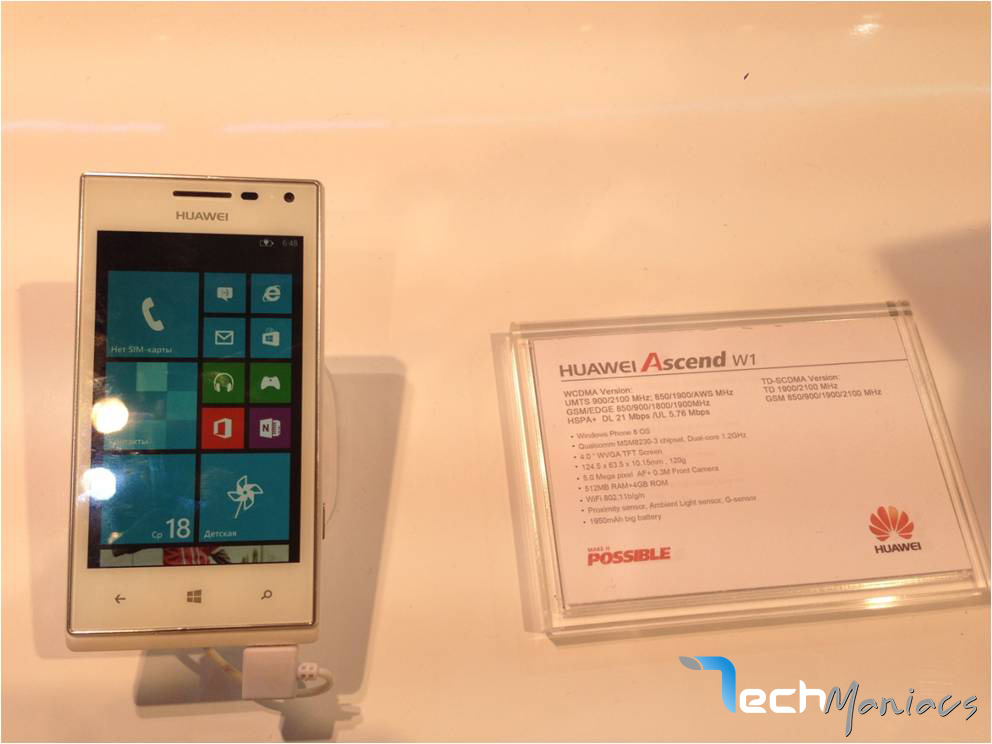 Huawei Ascend W1 με Windows Phone 8!