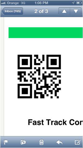 QR code επέτρεπε στην ταχεία αναγνώριση του επισκέπτη 