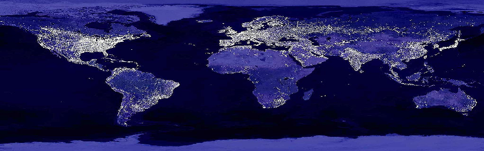 world map lights