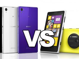 xperia z1 vs lumia 1020