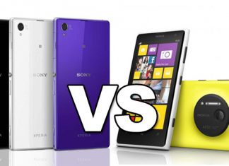 xperia z1 vs lumia 1020