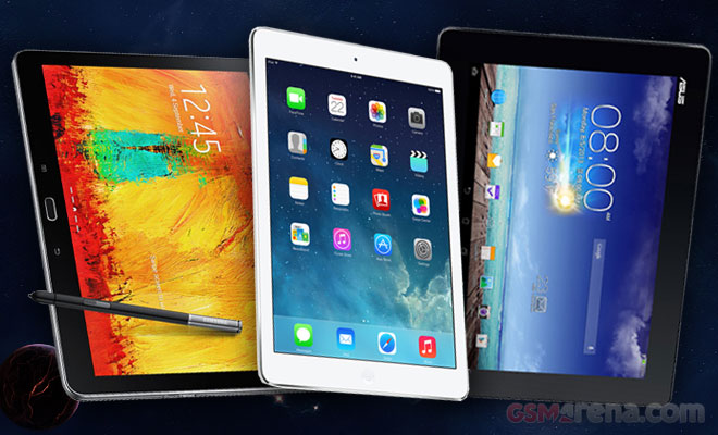 iPad Air vs Samsung Galaxy Note 10.1 2013 Edition  vs ASUS Transformer Pad TF701T