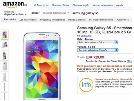 samsung galaxy s5 amazon