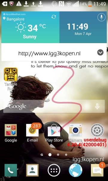 LG G3 UI