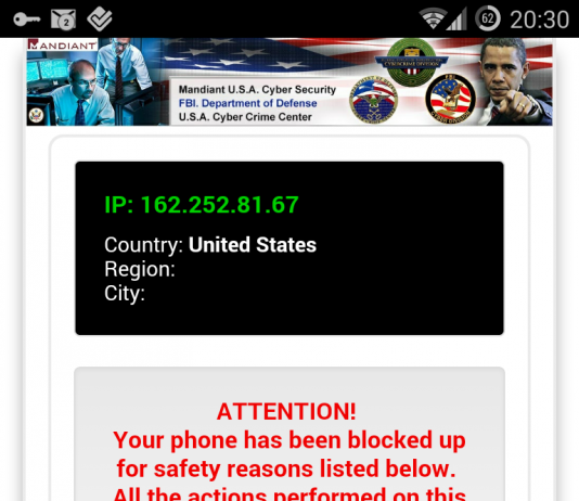 Ransonware στο Android ζητάει $300 επειδή βλεπατε “παράνομη” πορνογραφία