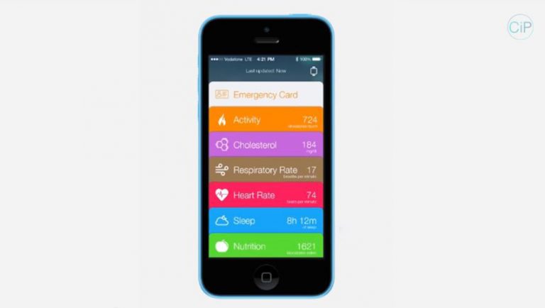 ios 8 healthbook