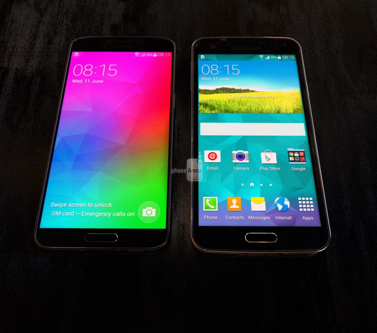 Το Samsung Galaxy F εμφανίζεται δίπλα στο Galaxy S5!