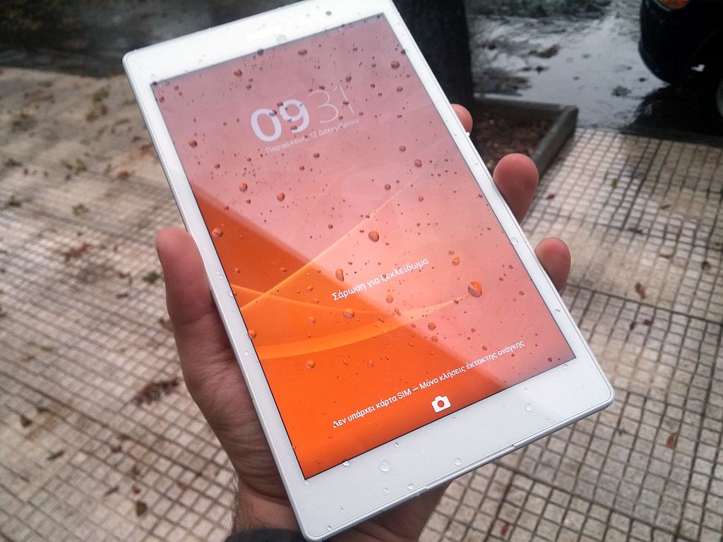 Xperia Z3 Tablet Compact wet