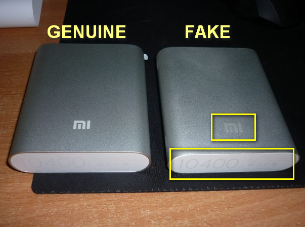 Fake Xiaomi Powerbanks 1