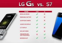 LG G5 vs Samsung Galaxy S7