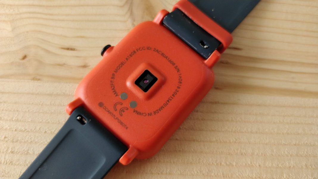 amazfit bip on hand