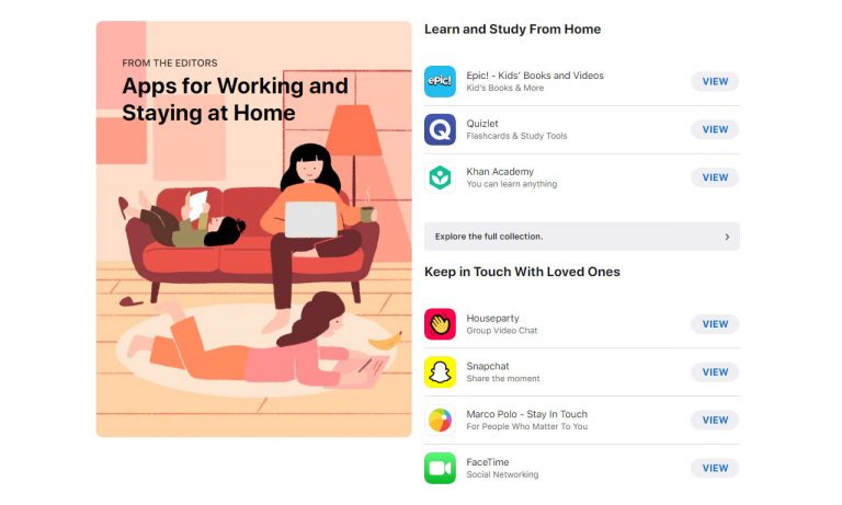 Apple App Store Top Apps Home Covid 19
