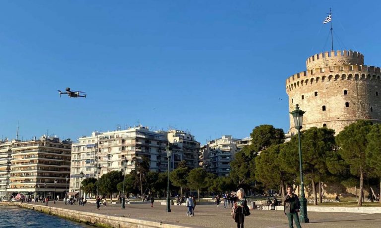 drone κορωνοϊό Θεσσαλονίκη