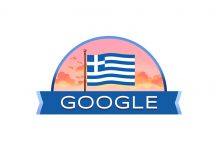 Google Doodle 25 March Greece National Day