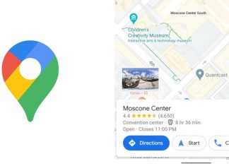 Google Maps Live View AR Button