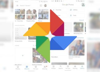 Google Photos Hamburger Menu