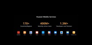 Huawei Modile Services 400 million users 1.3 million devs