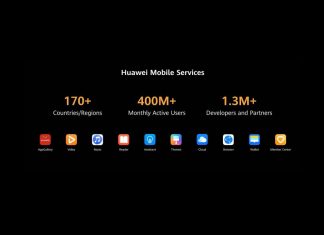 Huawei Modile Services 400 million users 1.3 million devs