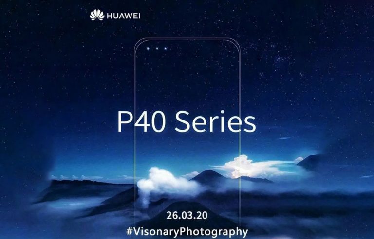 Huawei P40 triple selfie camera