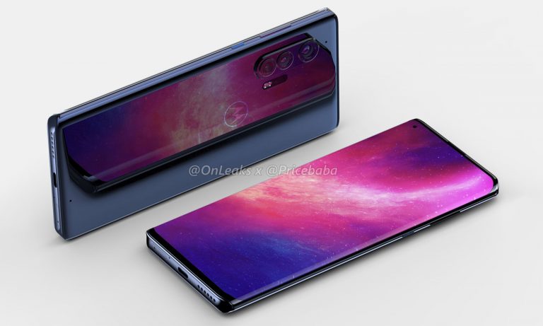 Motorola Edge+ Renders Waterfall Display