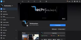 New Facebook Interface and dark mode
