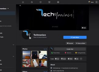 New Facebook Interface and dark mode