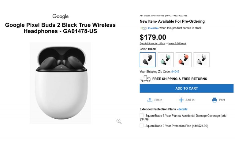 Google Pixel Buds 2 Retailer