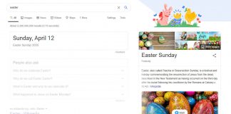 Google Search Easter Egg 2020