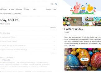 Google Search Easter Egg 2020