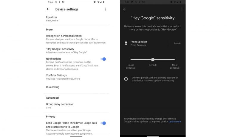 Hey Google Assistant Sens
