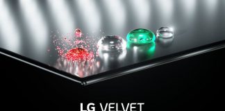 LG Velvet Date Raindrops