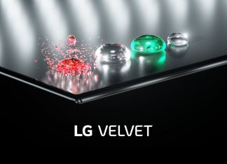 LG Velvet Date Raindrops