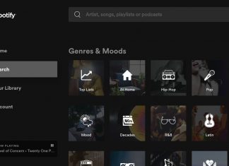 Spotify new UI Android TV