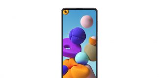 Samsung Galaxy A21s Render and Specs
