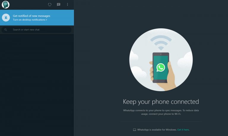 dark mode whatsapp web