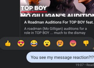 google messages reactions