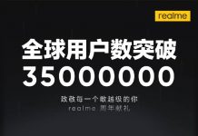 realme 35 milion users