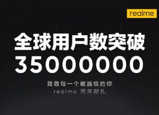 realme 35 milion users
