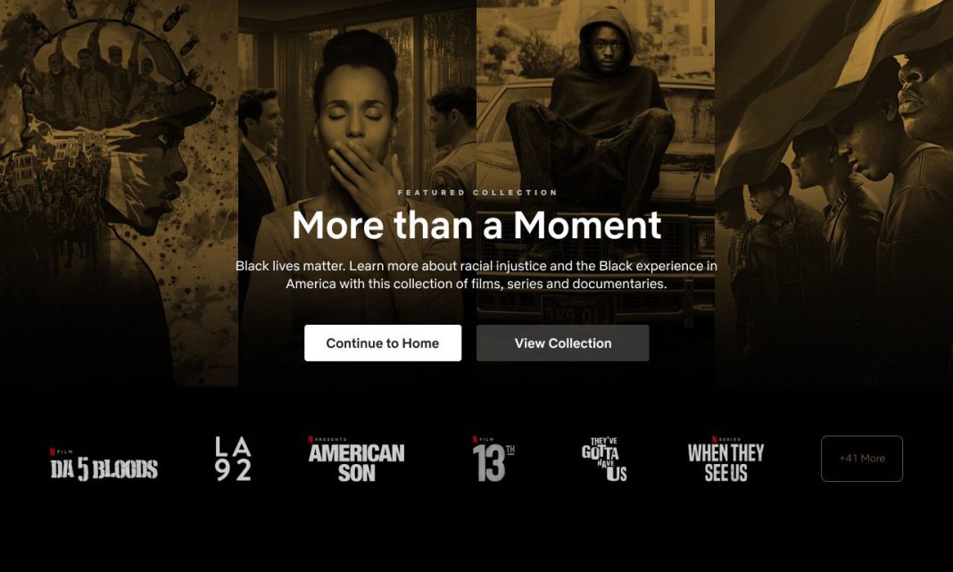 Black Lives Matter netflix series movies collections