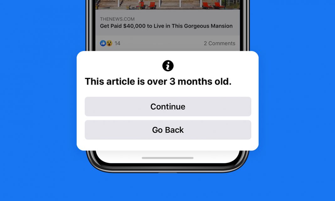 Facebook block old news