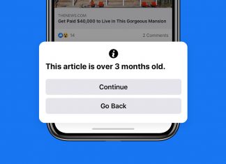 Facebook block old news
