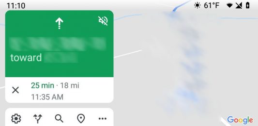 android auto google maps new icons