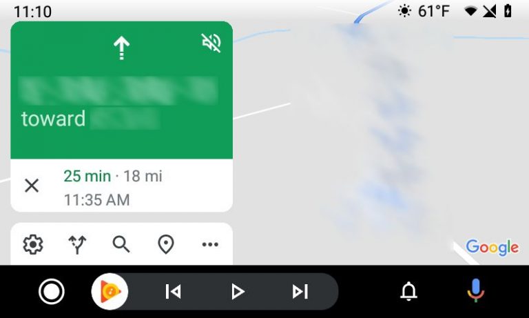 android auto google maps new icons