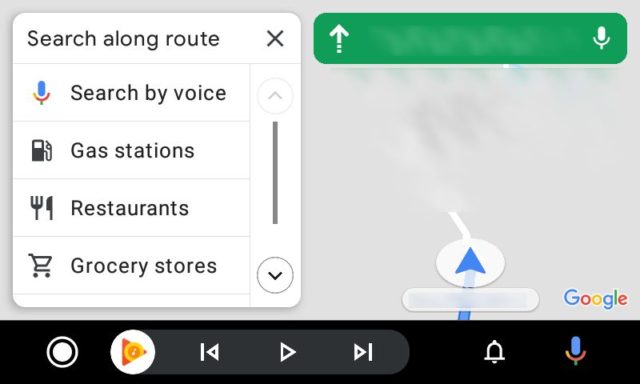 android auto google maps new icons