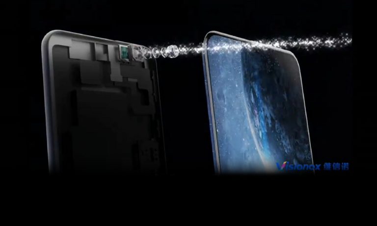 first under-display camera smartphone visionox