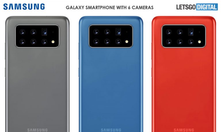 samsung smartphone tilting 6 cameras