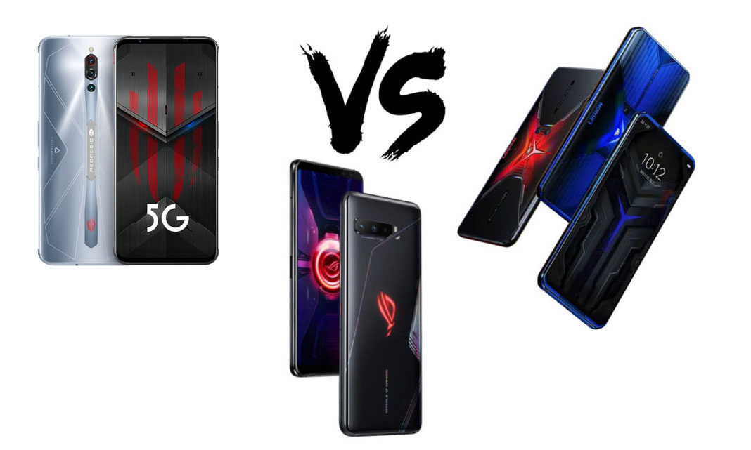 Nubia Red Magic 5S vs Asus ROG Phone 3 vs Lenovo Legion Phone Duel