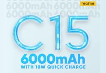 Realme C15 6.000mAh battery