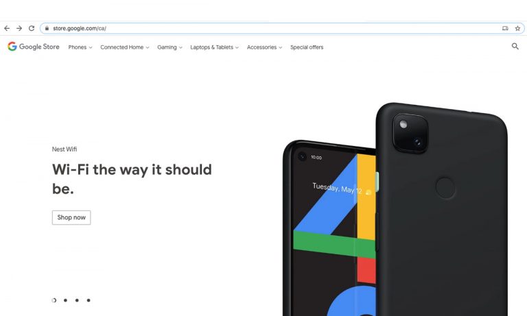 google pixel 4a store